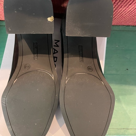 Marc Fisher Hamid’s Block Heel Square Toe Dress Loafers Size 10 - Picture 3 of 3